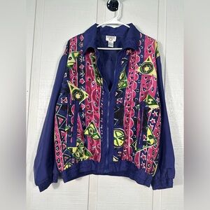 Cervelle Vintage 90s Silk Purple Jacket Size Large EUC